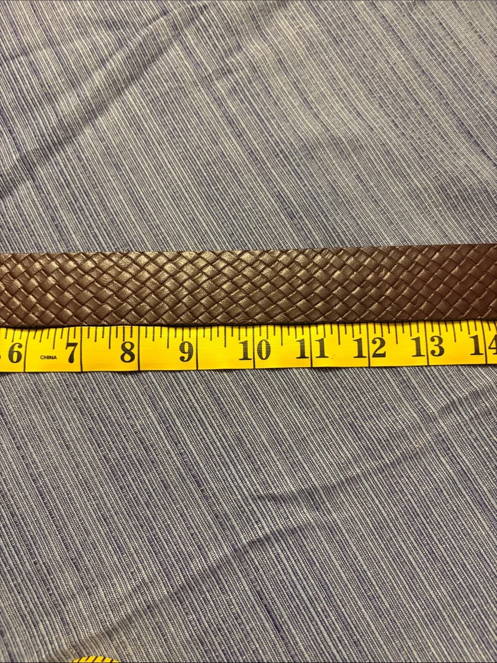 Brown Woven Leather Women’s Belt